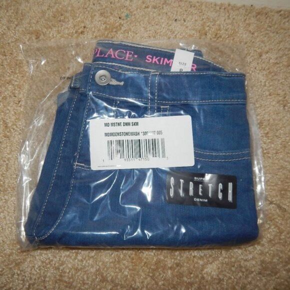 CHILDREN'S PLACE girls medium 8 blue skimmer shorts with adjustable waist - Picture 2 of 7